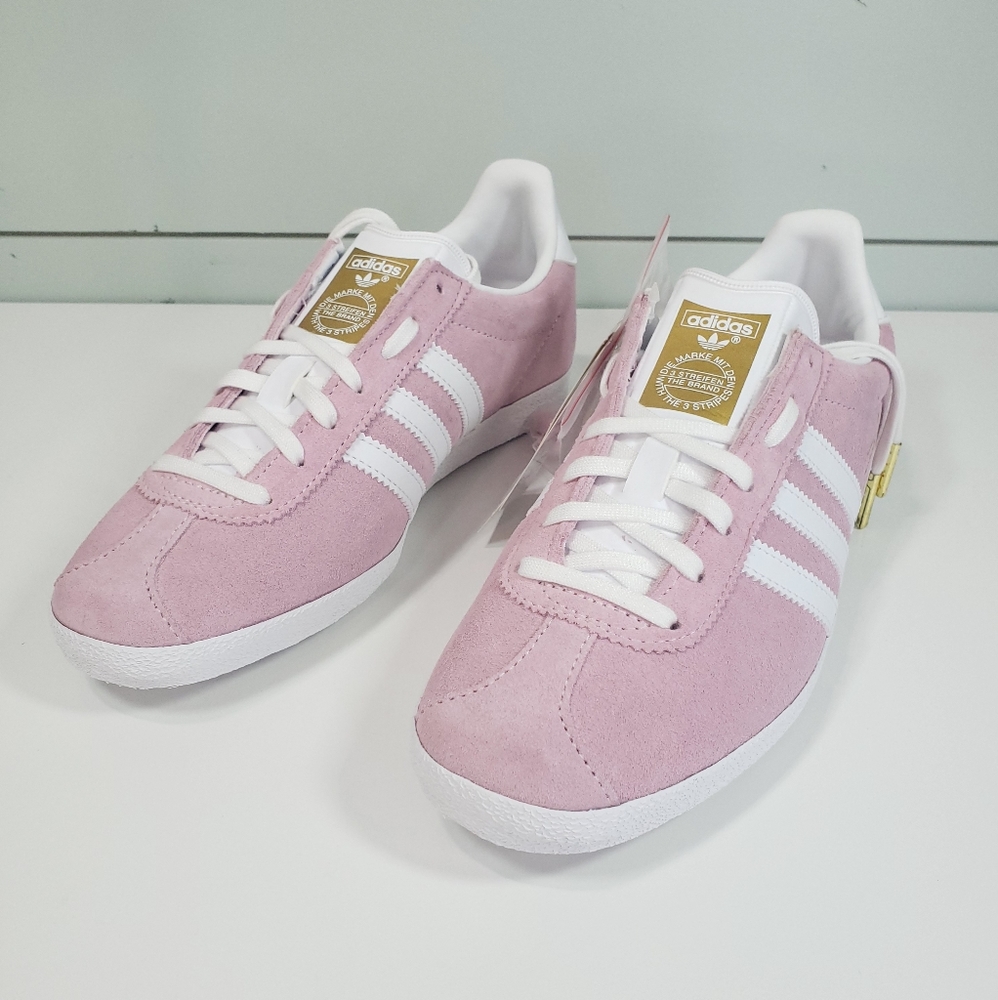 ADIDAS GAZELLE OG W FV7750 Women's SUEDE Pink White Gold shoes sneakers size 7.5